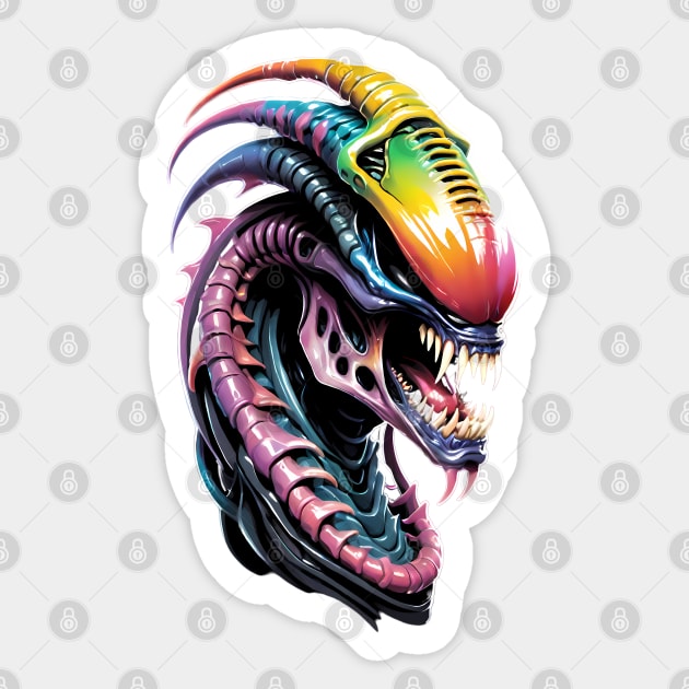 Colorful Alien 02 Sticker by AlienCollectors